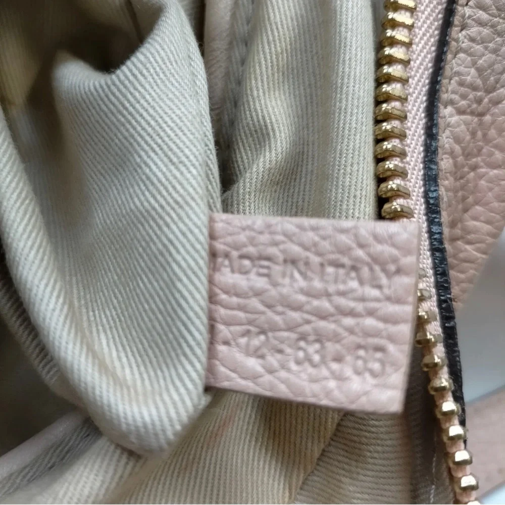 Chloe Blush Pink Leather Satchel with Gold Hardware